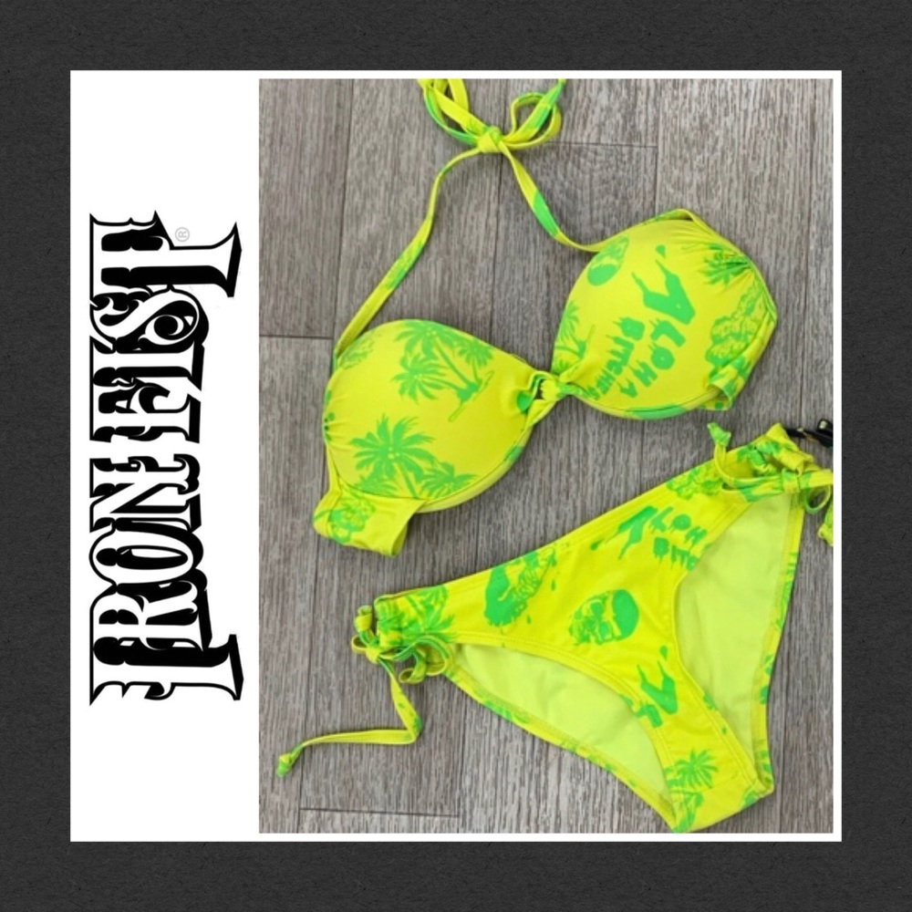 5X HP - IRON FIST ALOHA BITCHES TWO PIECE BATHING SUIT